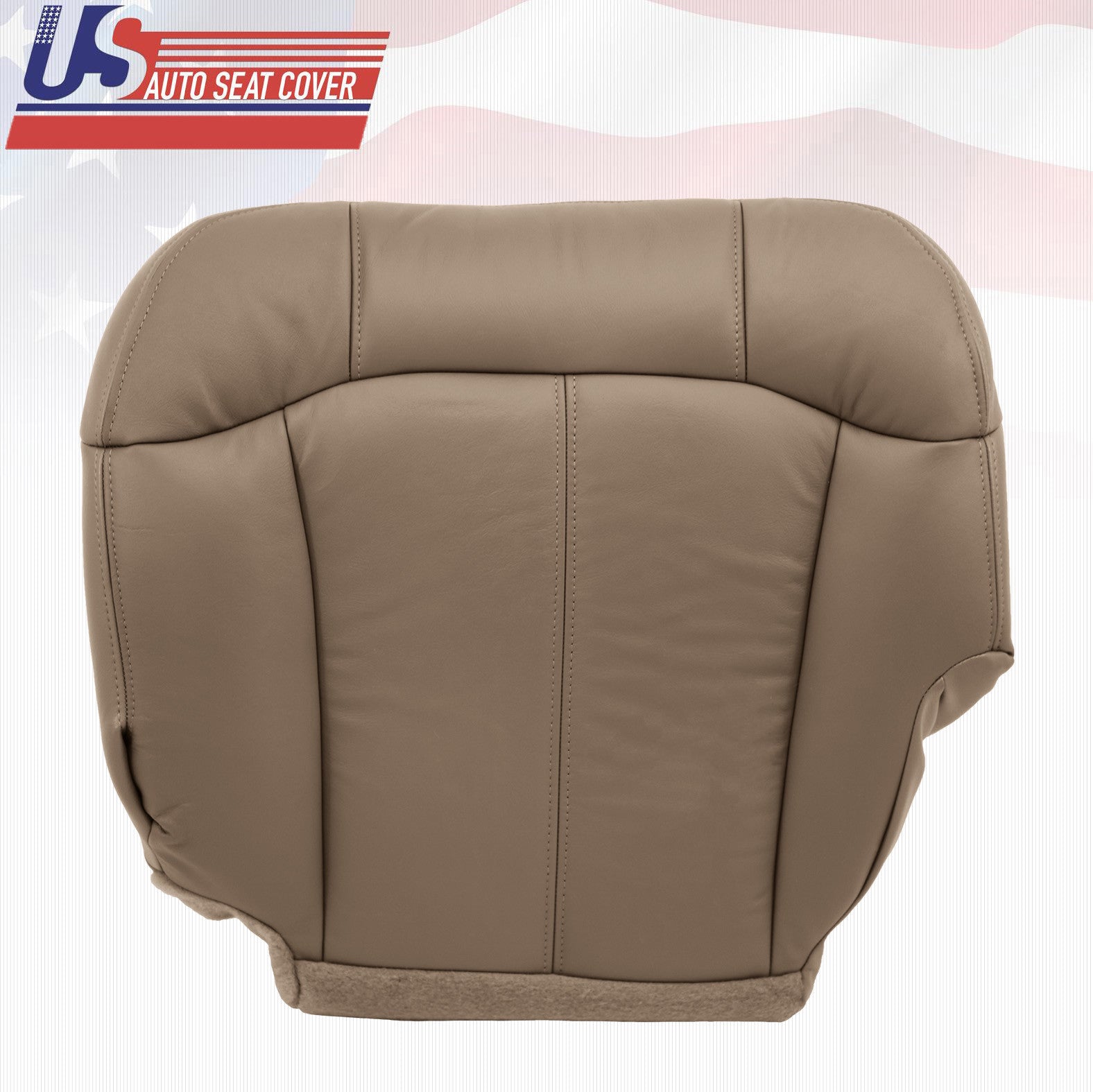 2001 2002 Chevy Silverado 3500 Driver & Passenger Bottom Vinyl Seat Covers Tan