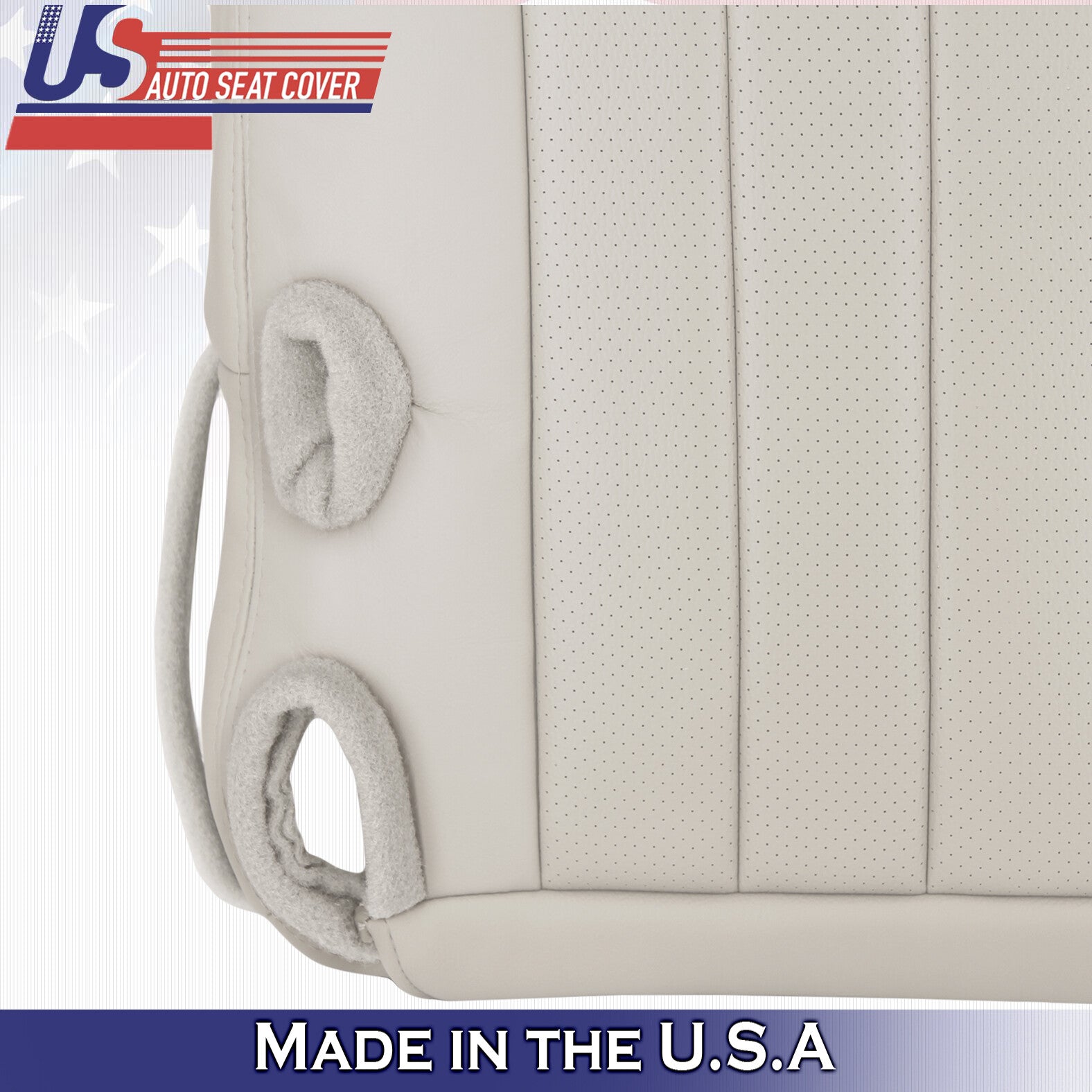 2003 to 2005 Fits Lincoln Town Car Driver & Passenger Bottoms Leather Covers Tan