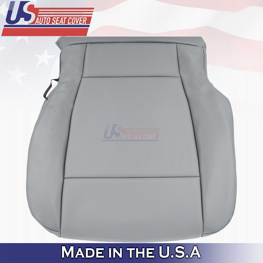 2017 to 2021 Fits Ford F250 WT Driver Bottom Synthetic Leather Seat Cover Gray
