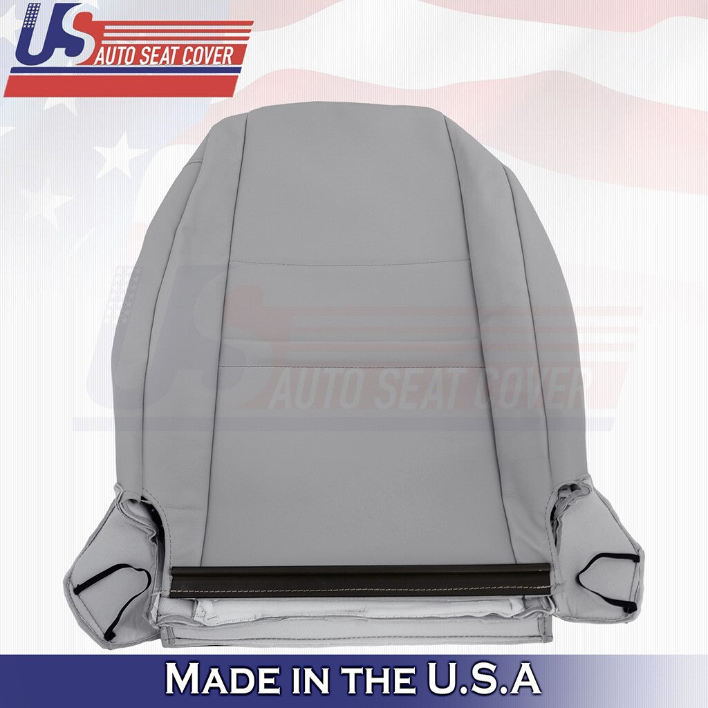2006-2010 Fits Volkswagen Jetta Driver Top &Bottom Perforated Leather Cover Gray