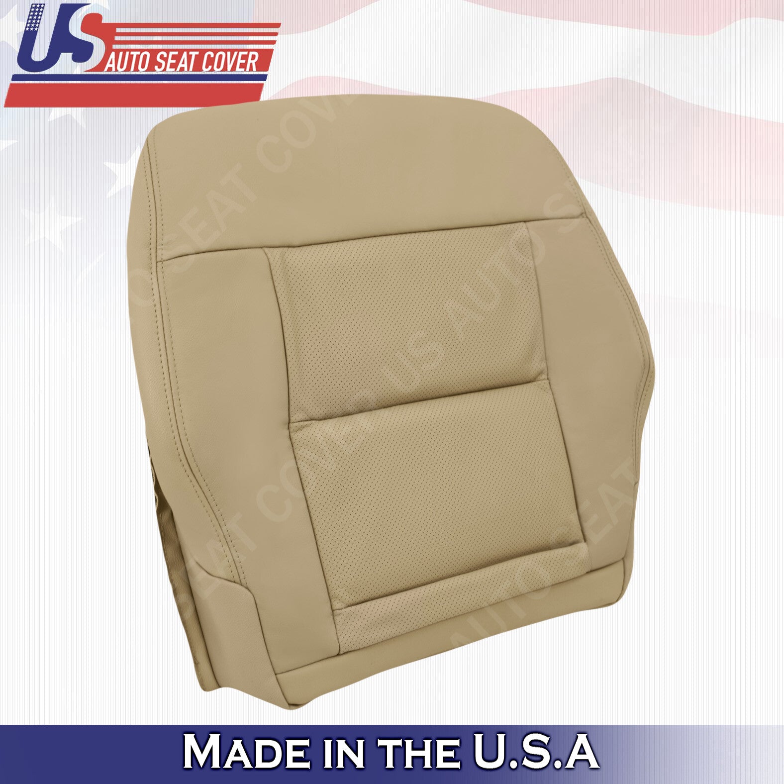 For 2010 2011 2012 2013 Mercedes Benz E350 Driver Bottom Leather Cover Dark Tan