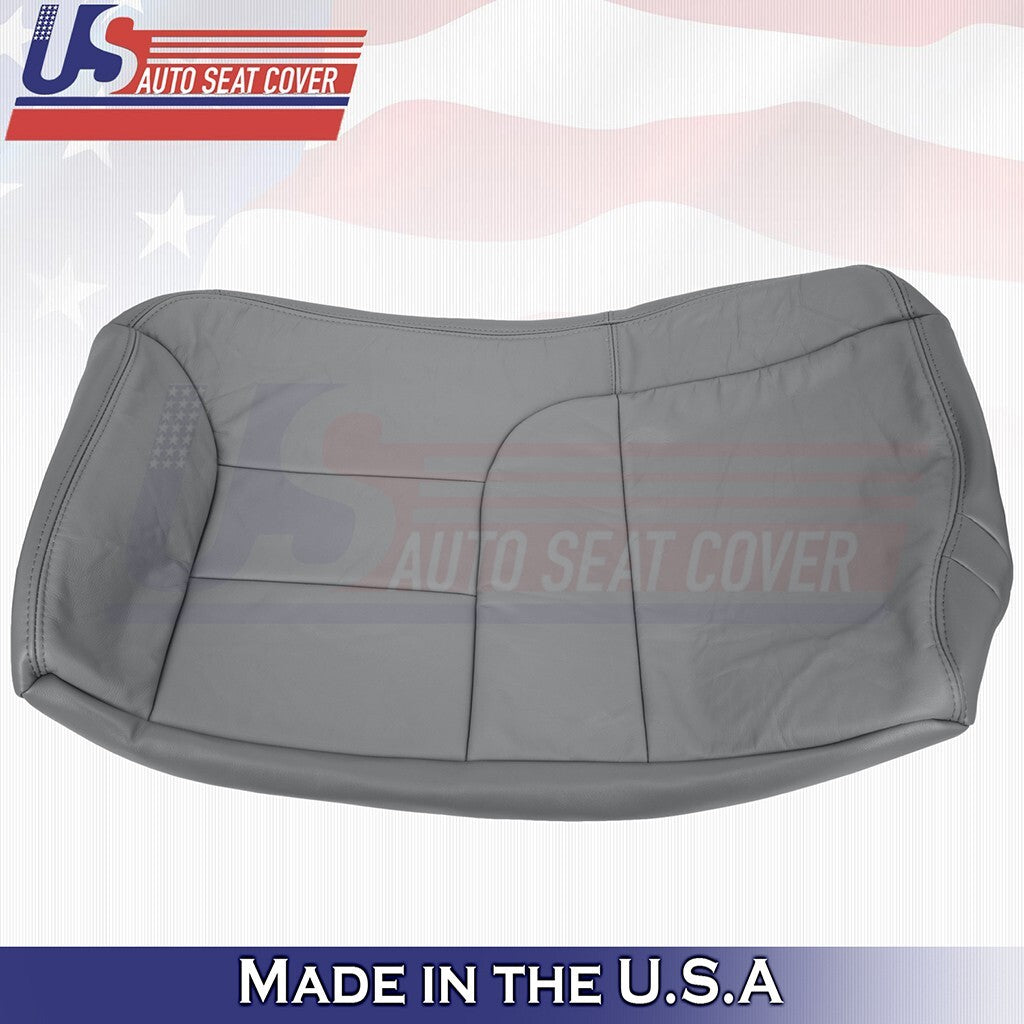 1995 to 1999 Fits GMC Suburban Rear Driver& Passenger Bottoms Leather Cover Gray