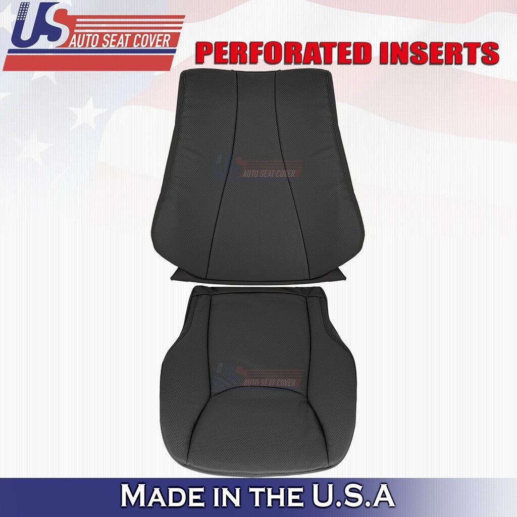 2000 to 2006 For Mercedes Benz S430 Driver Bottom & Top Leather Seat Cover Black