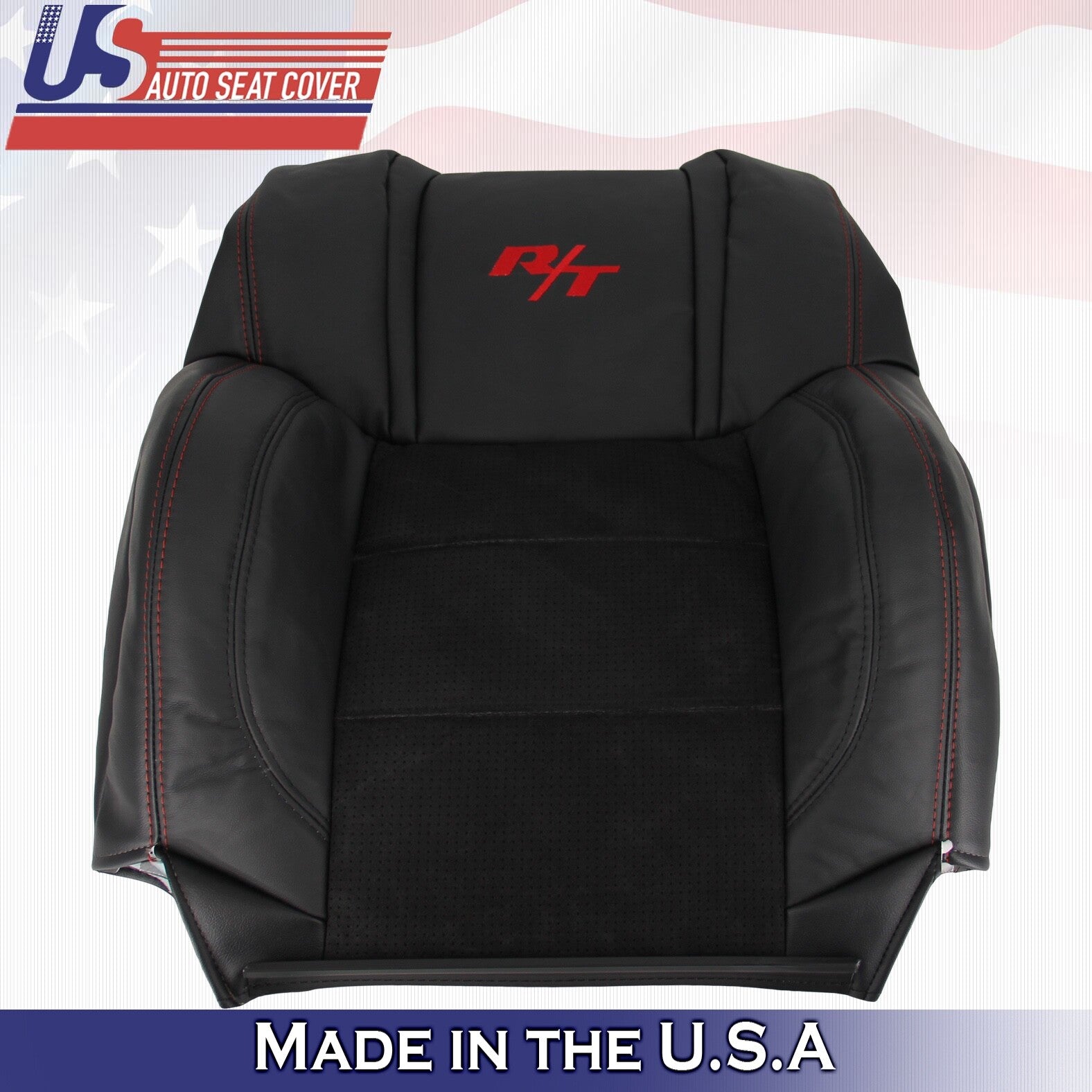 2006 to 2010 For Dodge Charger RT Driver & Passenger Top Perf Leather Covers BLK