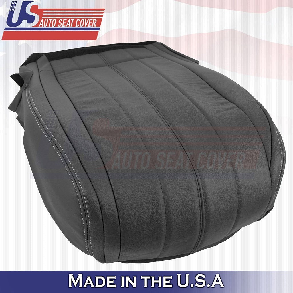 2014 For Infiniti QX70 Passenger Side Bottom Genuine Leather Seat Cover Black
