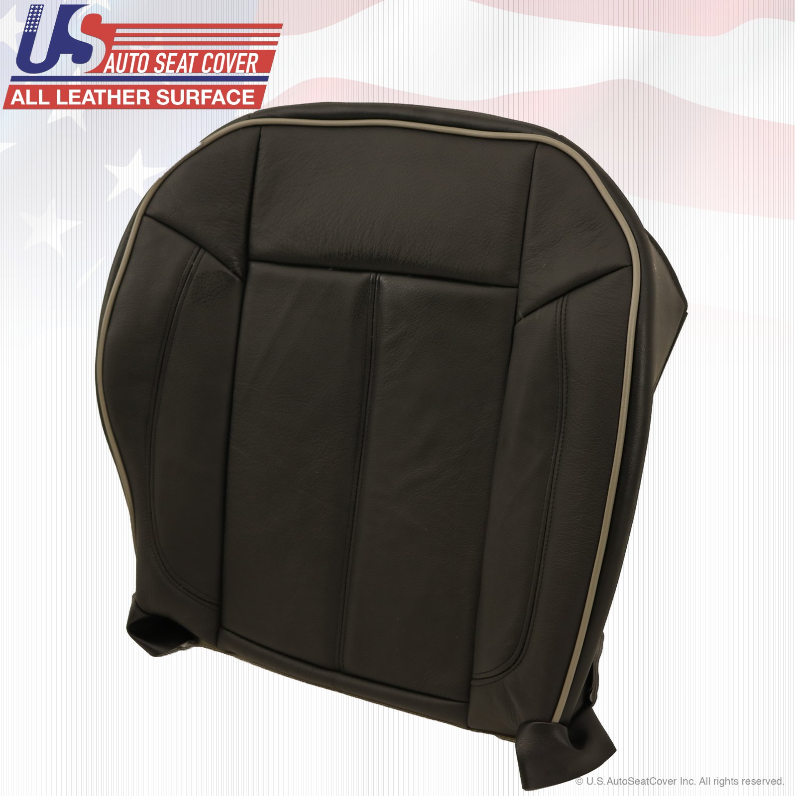 2006-2010 Hummer H3 Driver Side Bottom Replacement Leather Seat Cover Black