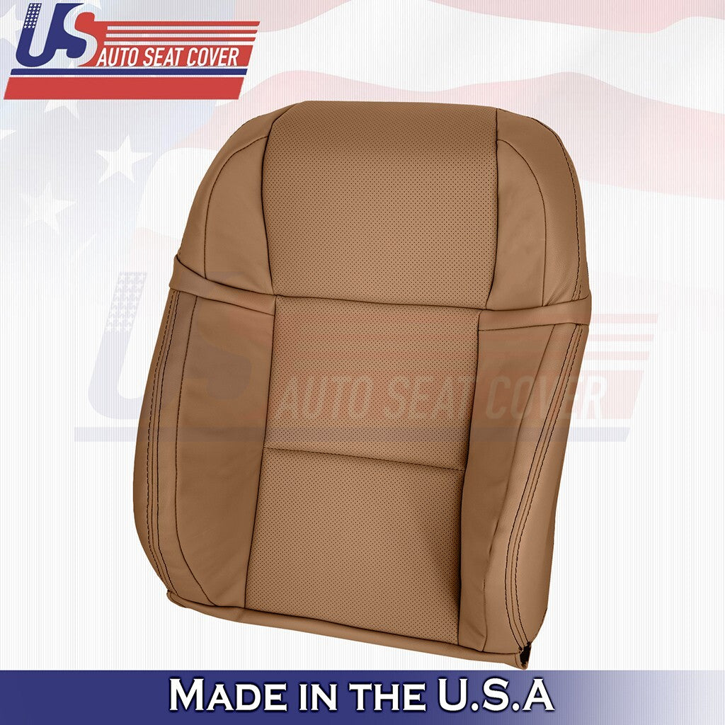 2013 to 2020 Fits Lexus GS350 F-Sport Passenger Top Leather Seat Cover Brown
