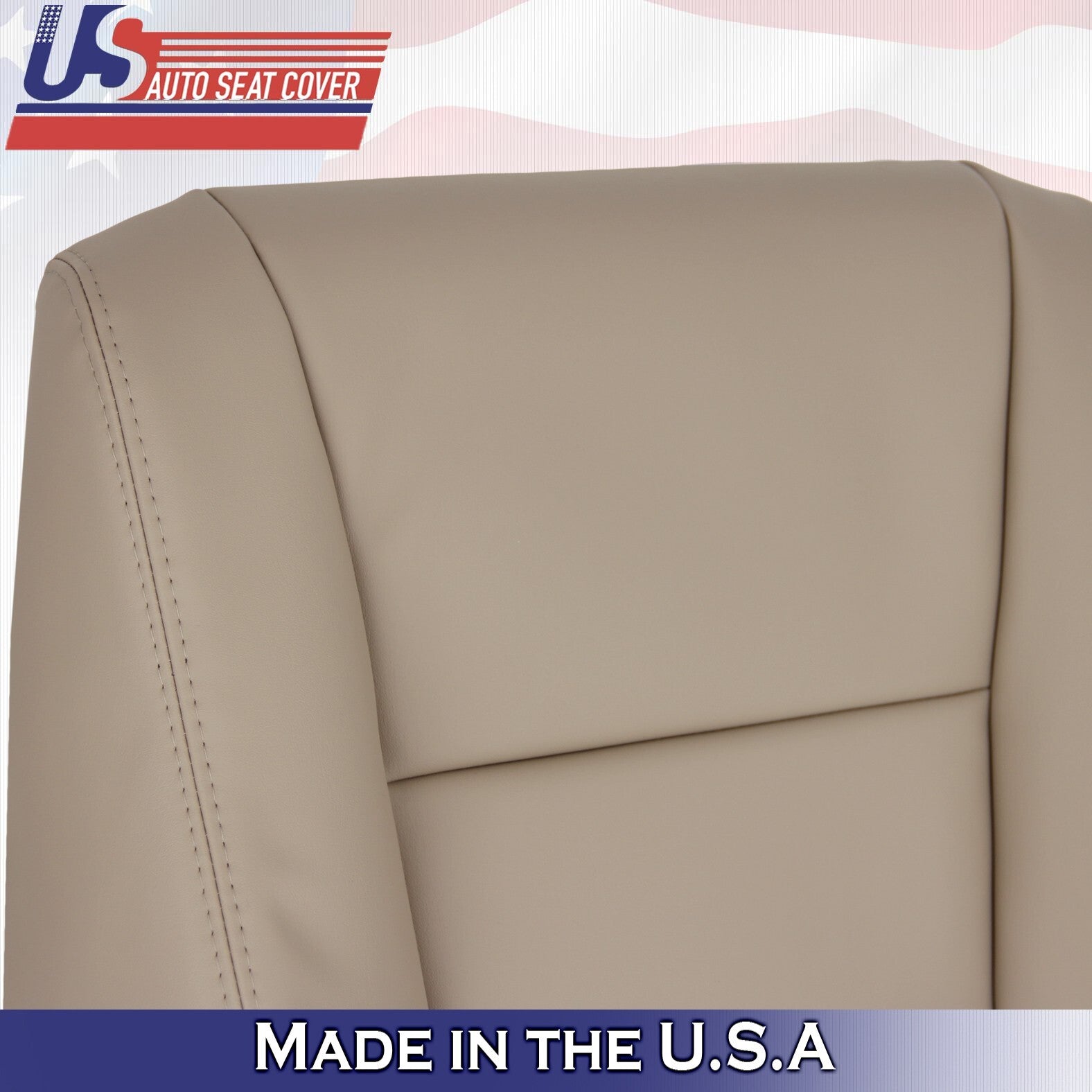 1995 to 1997 For Lexus LX450 Front Driver Top  Bottom Leather Seat Covers Tan