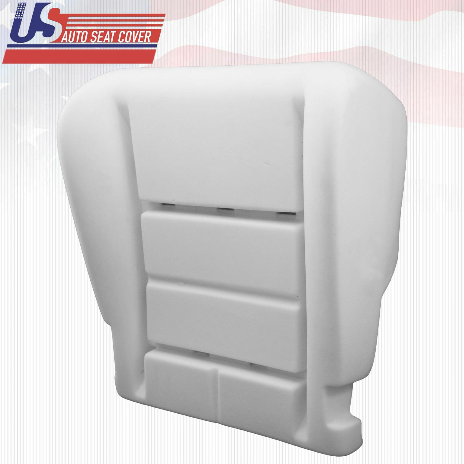 08'-09'-10' Ford F250 Driver Bottom Leather Seat Cover and Foam Seat Cushion-Blk