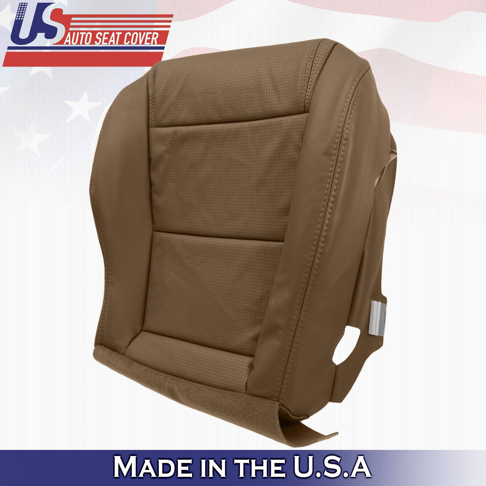 2004 For Acura MDX Passenger Top & Bottom Synthetic Leather Seat Covers Tan