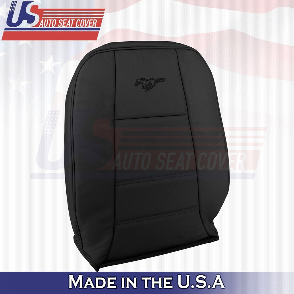 1999 to 2004 For Ford Mustang V6 Front Passenger Top Leather Seat Cover Charcoal