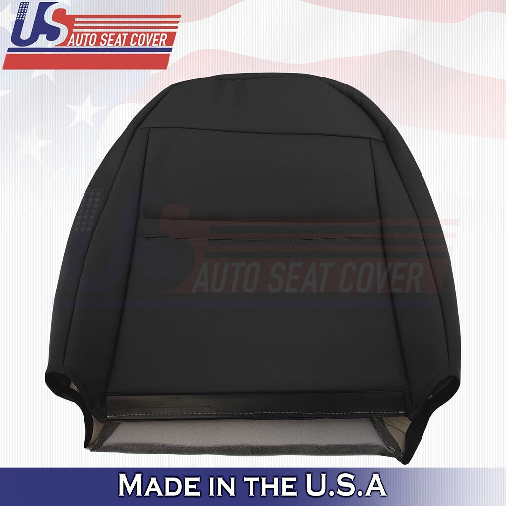 1999 to 2004 Fits Ford Mustang V6 Front Set Bottom & Top Leather Seat Covers BLK