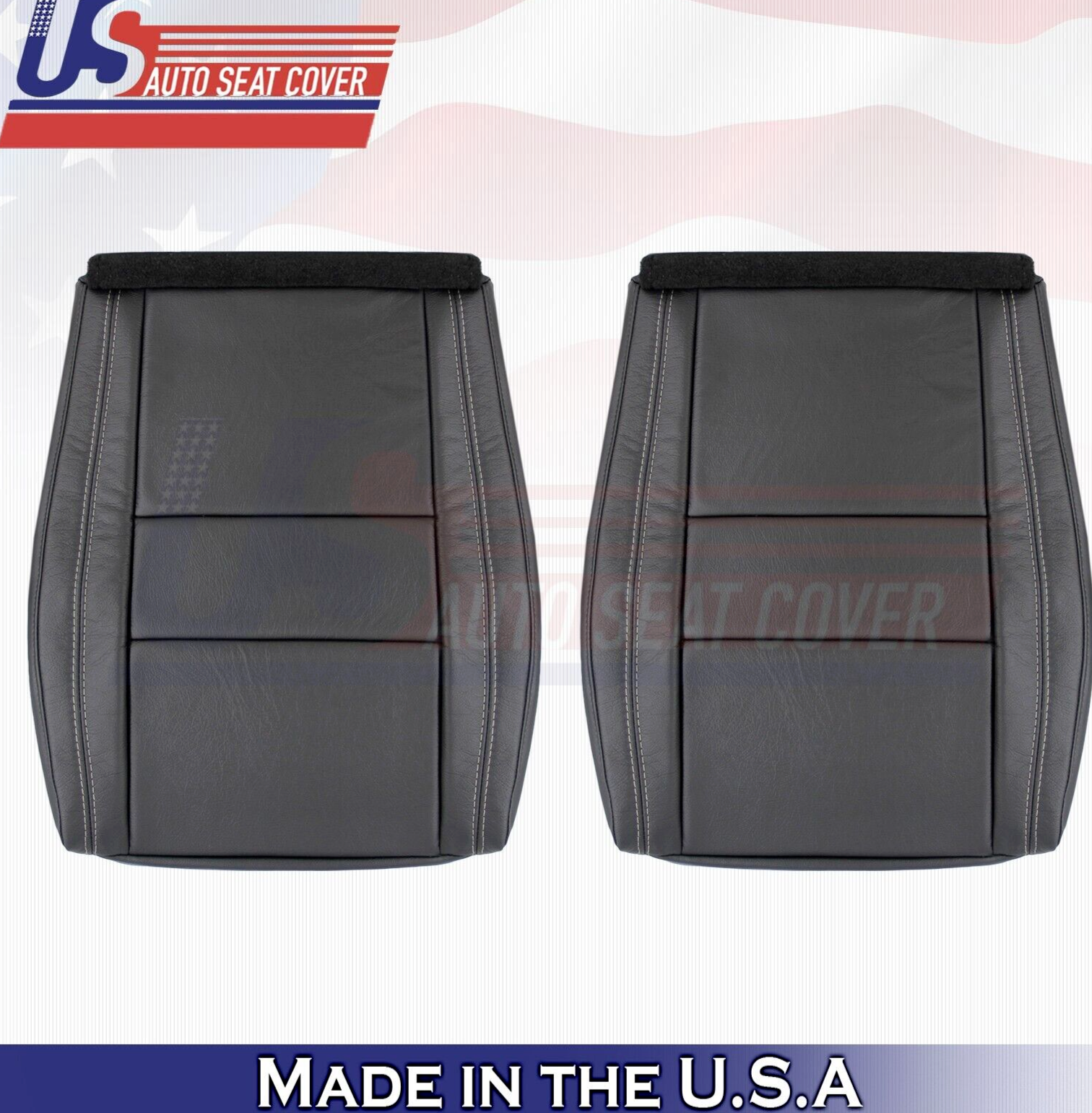 2020 For Jeep Grand Cherokee Limited Driver Passenger Bottom Leather Covers BLK