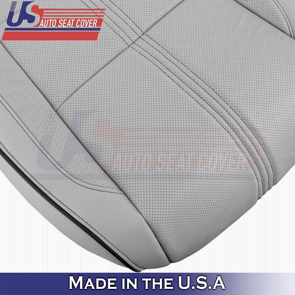 2017 to 2020 Fits Acura MDX Driver& Passenger Bottoms w/ Perf Leather Cover Gray