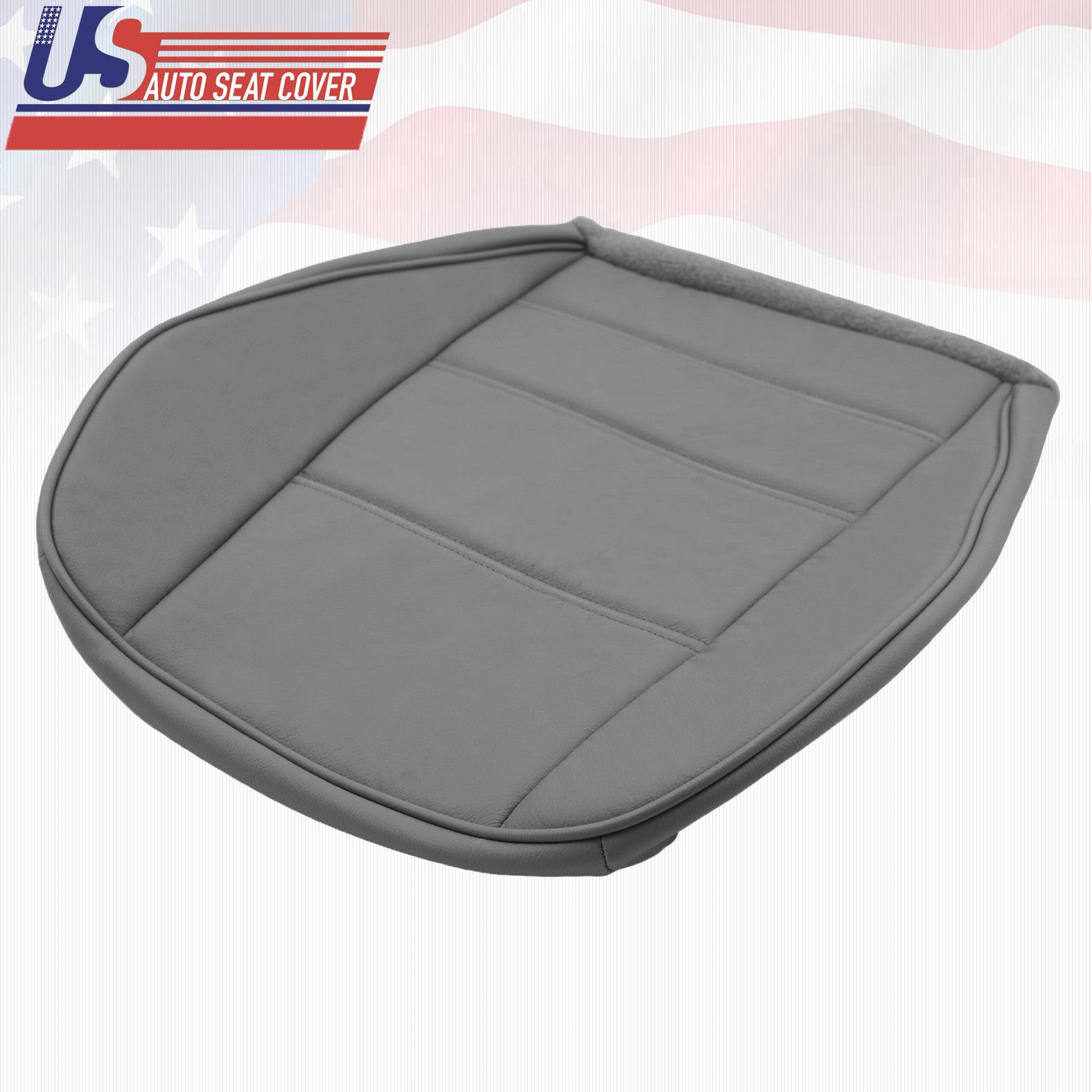 1999 2000 2001 Ford Mustang V6 Front Driver Side Bottom Leather Seat Cover Gray