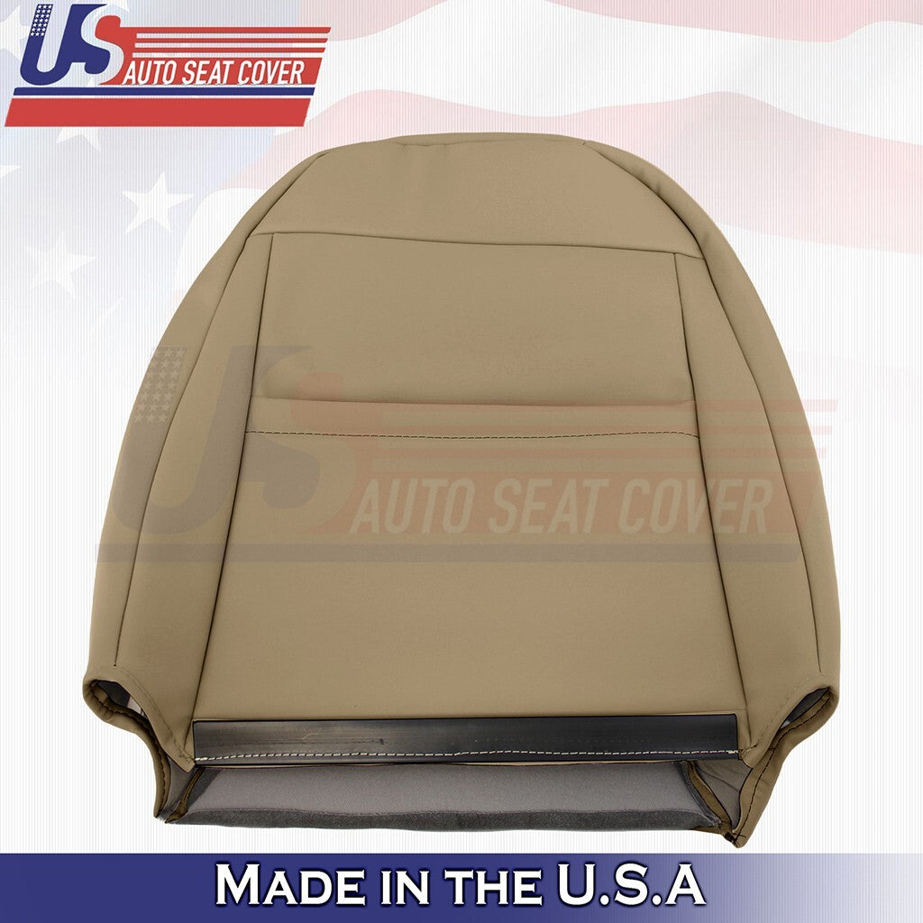 1999-2004 FOR Ford Mustang V6 Front Driver Bottom &Top Genuine Leather Cover Tan