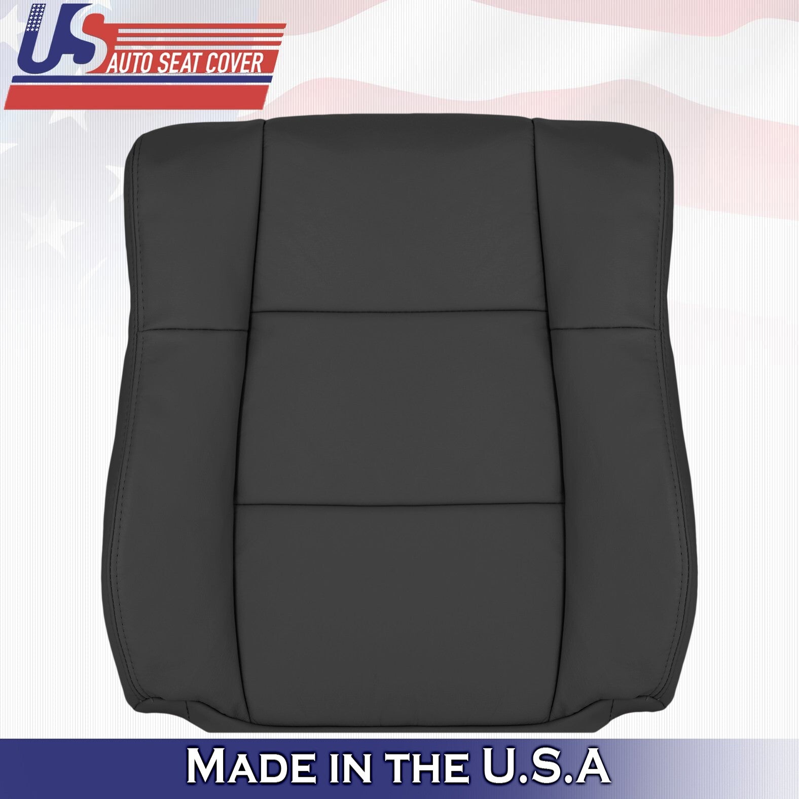 1997 1998 1999 For Lexus ES300 Passenger Top & Bottom Leather Seat Covers Black