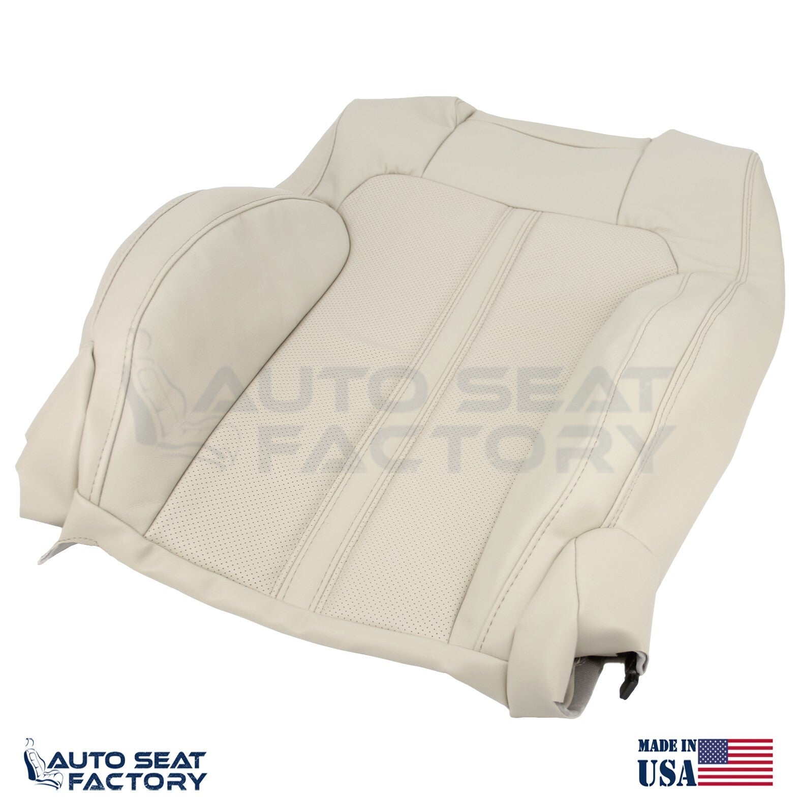 Fits 2009 - 2012 Lincoln MKS Driver Cashmere Vinyl Seat Cover, Perforated 2PCS