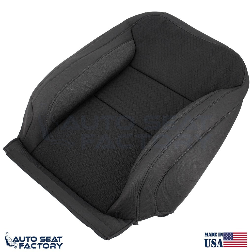Replacement 2019 - 2023 Chevy Silverado LEFT & RIGHT Top Black Cloth Seat Covers