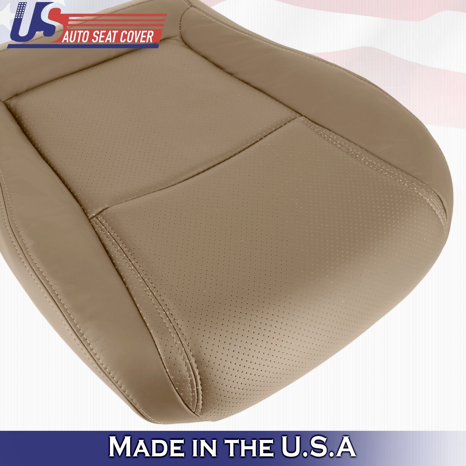 2003 to 2005 For Honda Pilot Passenger Top Botton Synthetic Leather Covers Tan