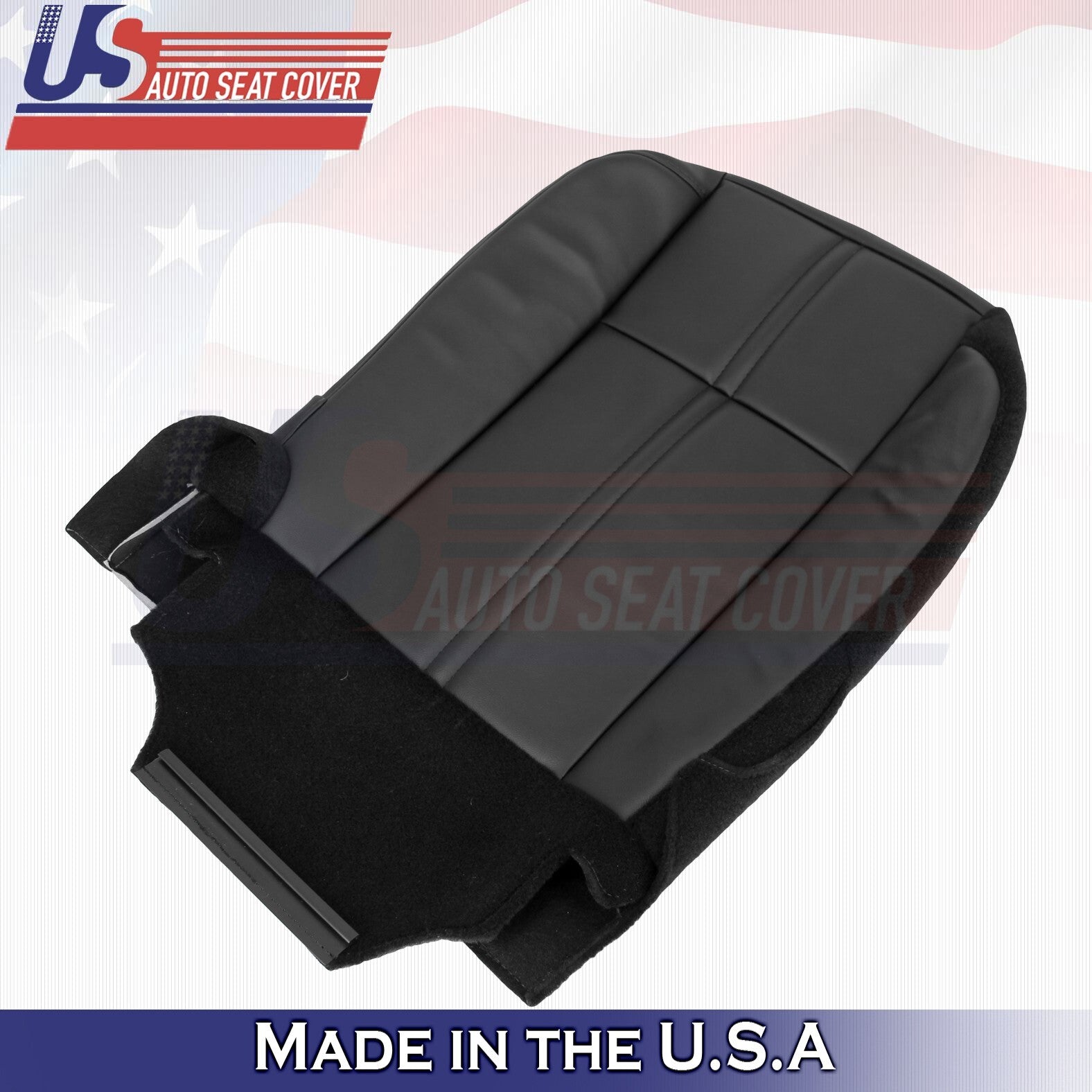 1997 to 2006 For Jeep Wrangler Driver Bottom Leather Seat Cover Black