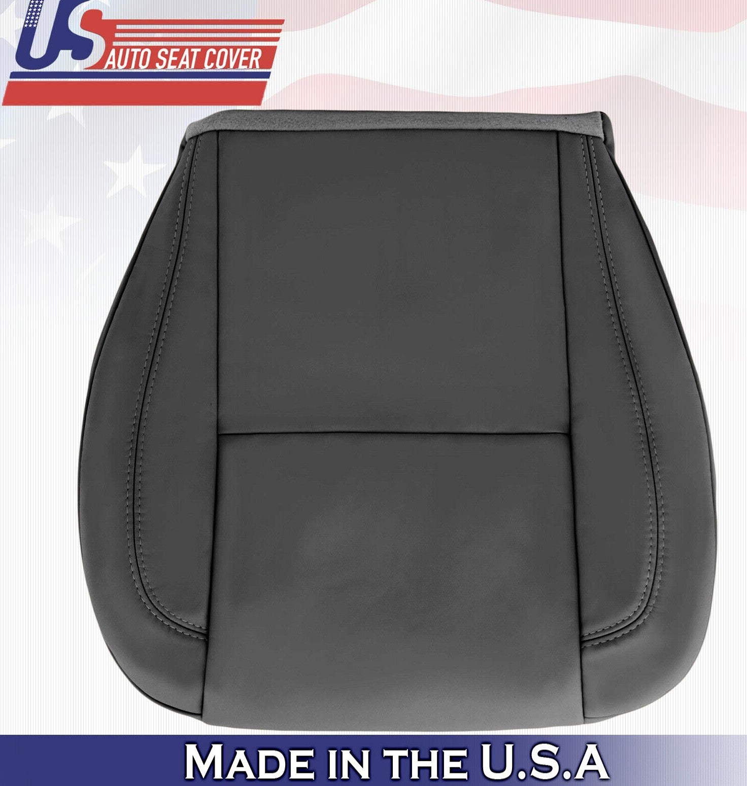 2000 2001 For Lexus GS400 Passenger Side Bottom Synthetic Leather Seat Cover BLK