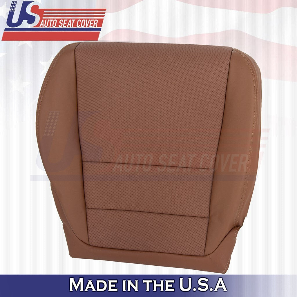 2010 to 2013 Fits Acura MDX Passenger Bottom Leather Seat Cover Brown