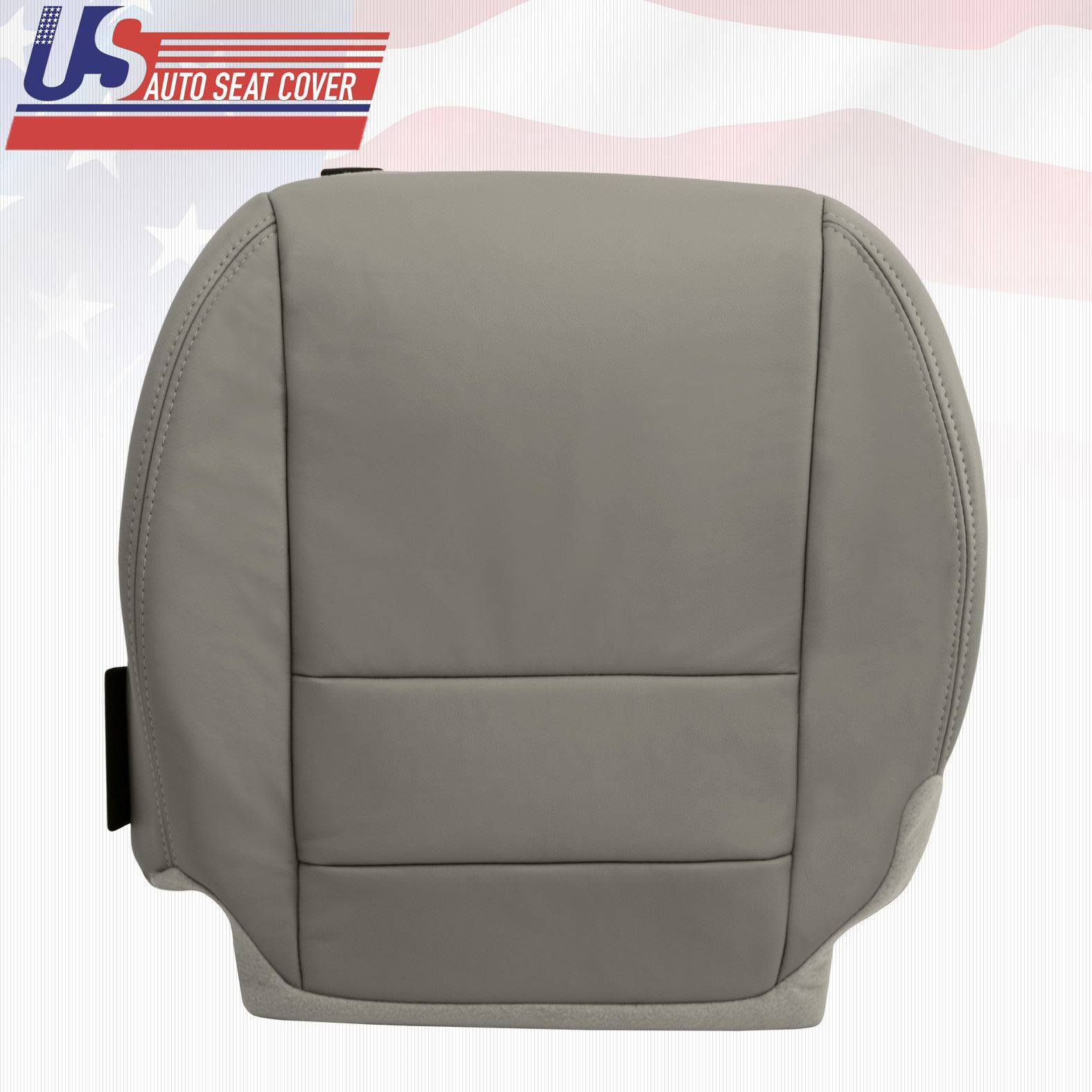 Fits 2009-2010 Acura MDX Driver Lower REAL Leather Seat Cover in shade GRAY