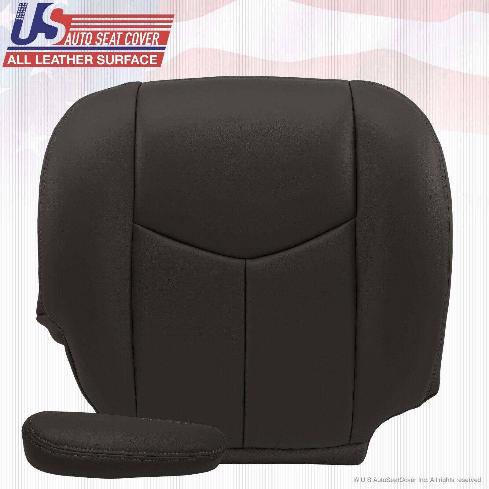 2003 To 06 GMC Sierra 1500 2500 3500 HD Upholstery leather seat-cover Dark-Gray