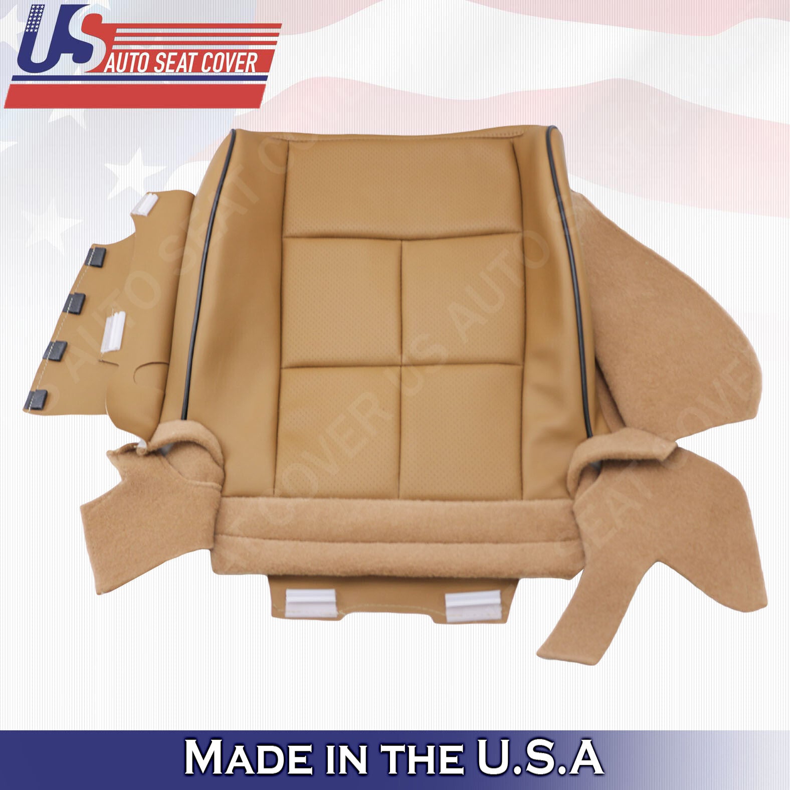 2011- 2014 Lincoln Navigator Driver Bottom Synthetic Leather Seat Cover TAN