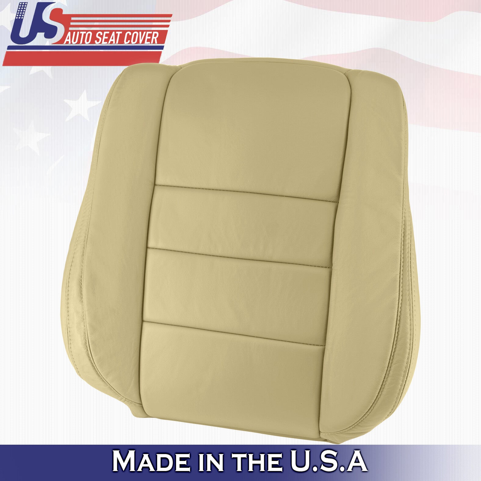 2008 2009 2010 For Honda Accord Sedan Passenger Side Top Leather Seat Cover Tan