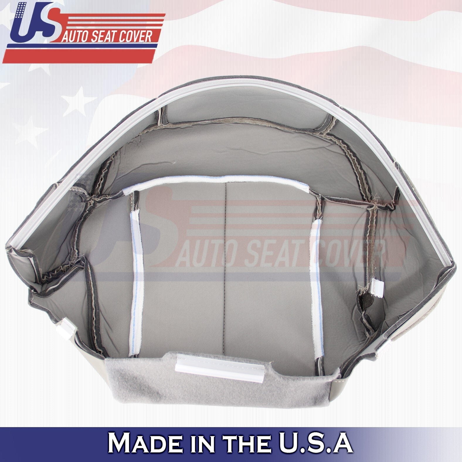 2000 2001 2002 For Chevy Tahoe Suburban Driver Top&Bottom Cloth Seat Cover Gray