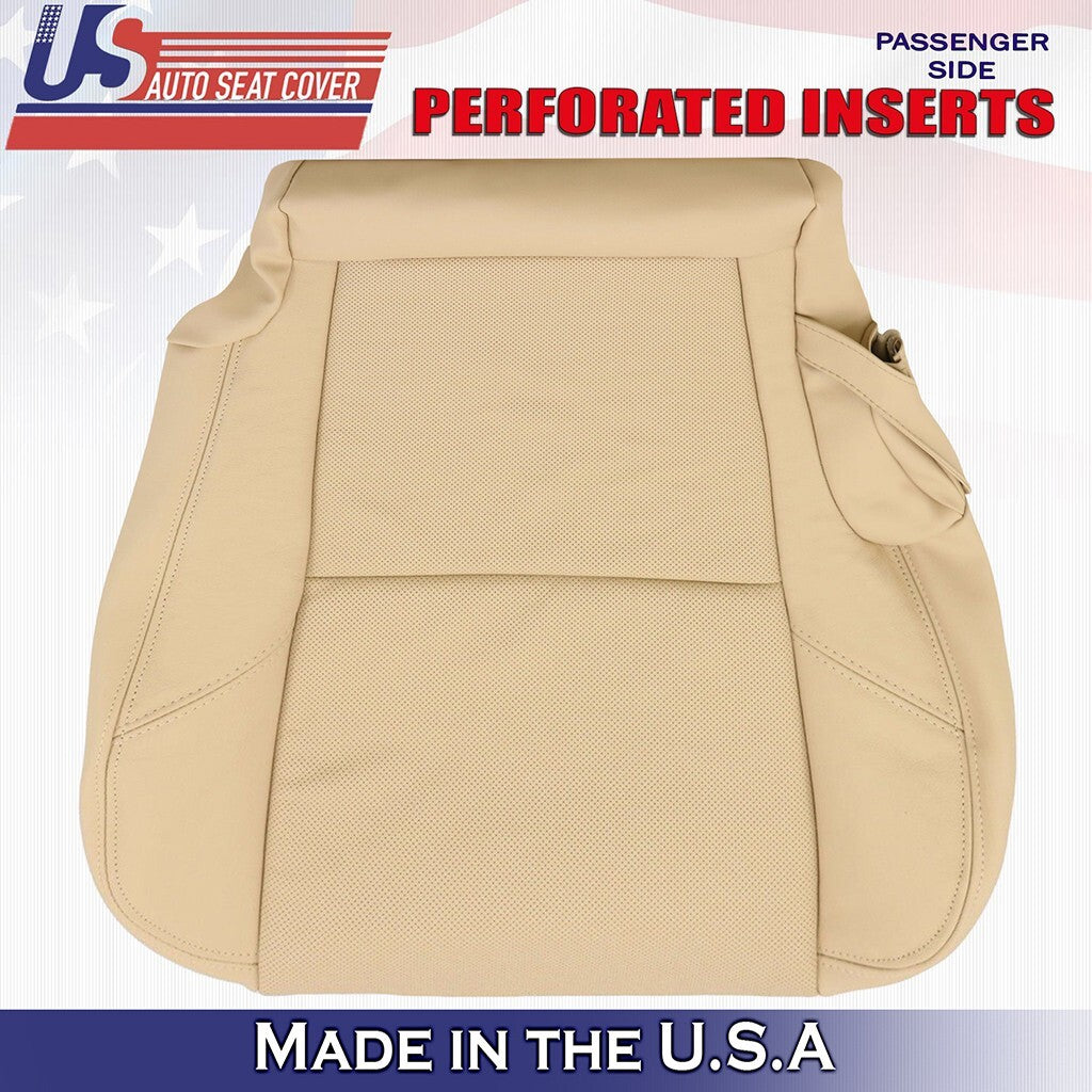 2009-2014 Fits Cadillac Escalade 2nd Row Bottom Set Leather Seat Cover Tan