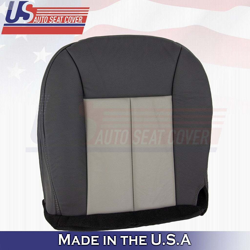 2002 to 2004 For Jeep Grand Cherokee Driver Bottom Leather Seat Cover Gray