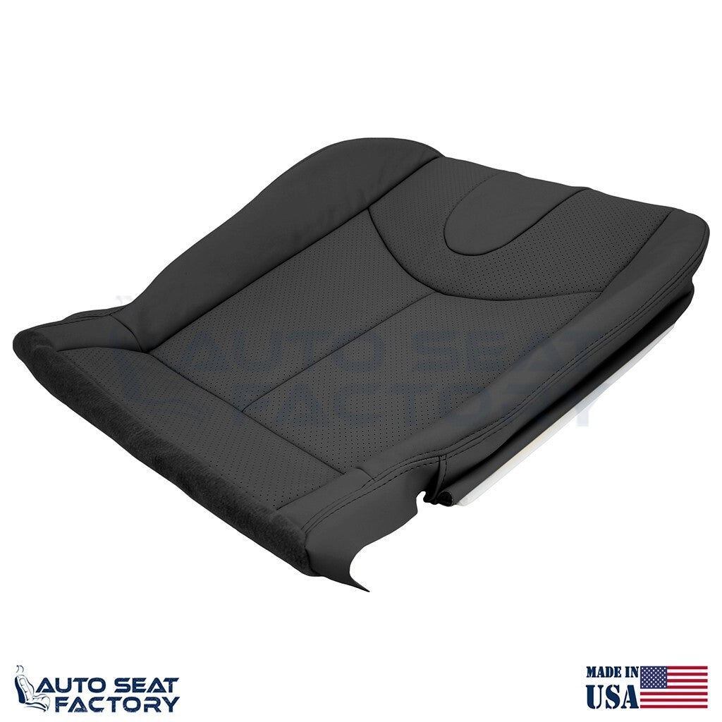 2009 - 2013 Fits Infiniti G37 Coupe Driver Bottom Black Vinyl Seat Cover, Perf.