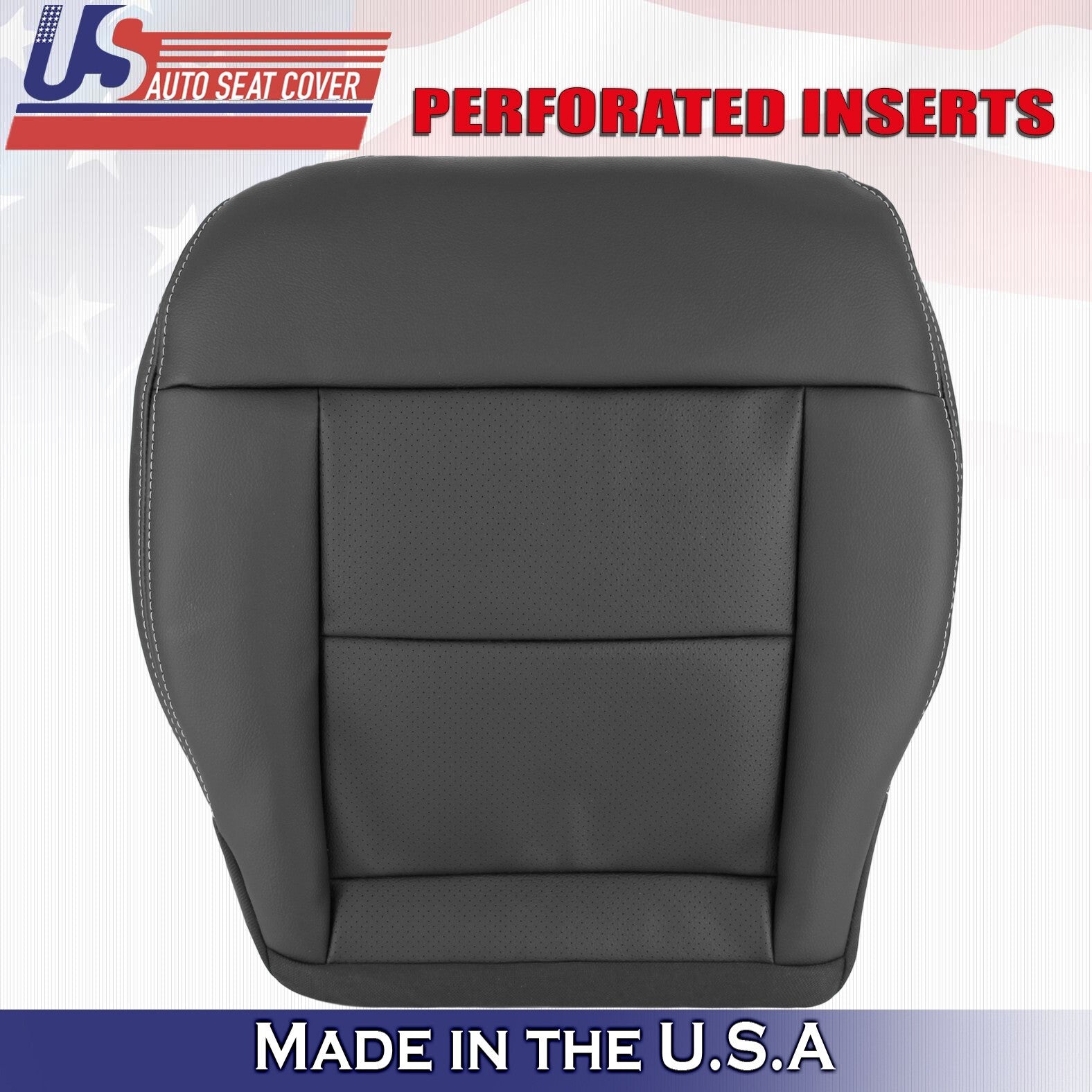 2010 to 2014 Fits Mercedes Benz E350 Driver Bottom Leather Cover Black