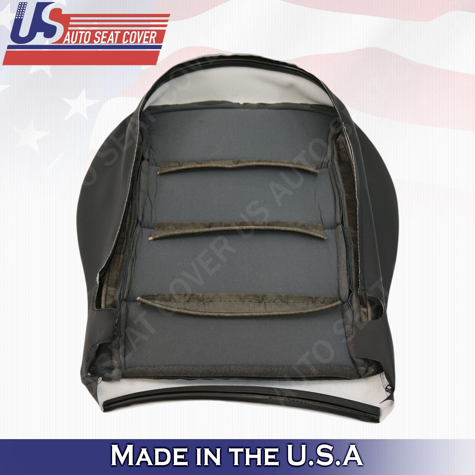 1999 to 2004 Volkswagen Jetta Front Driver Bottom Leather Seat Cover In Black