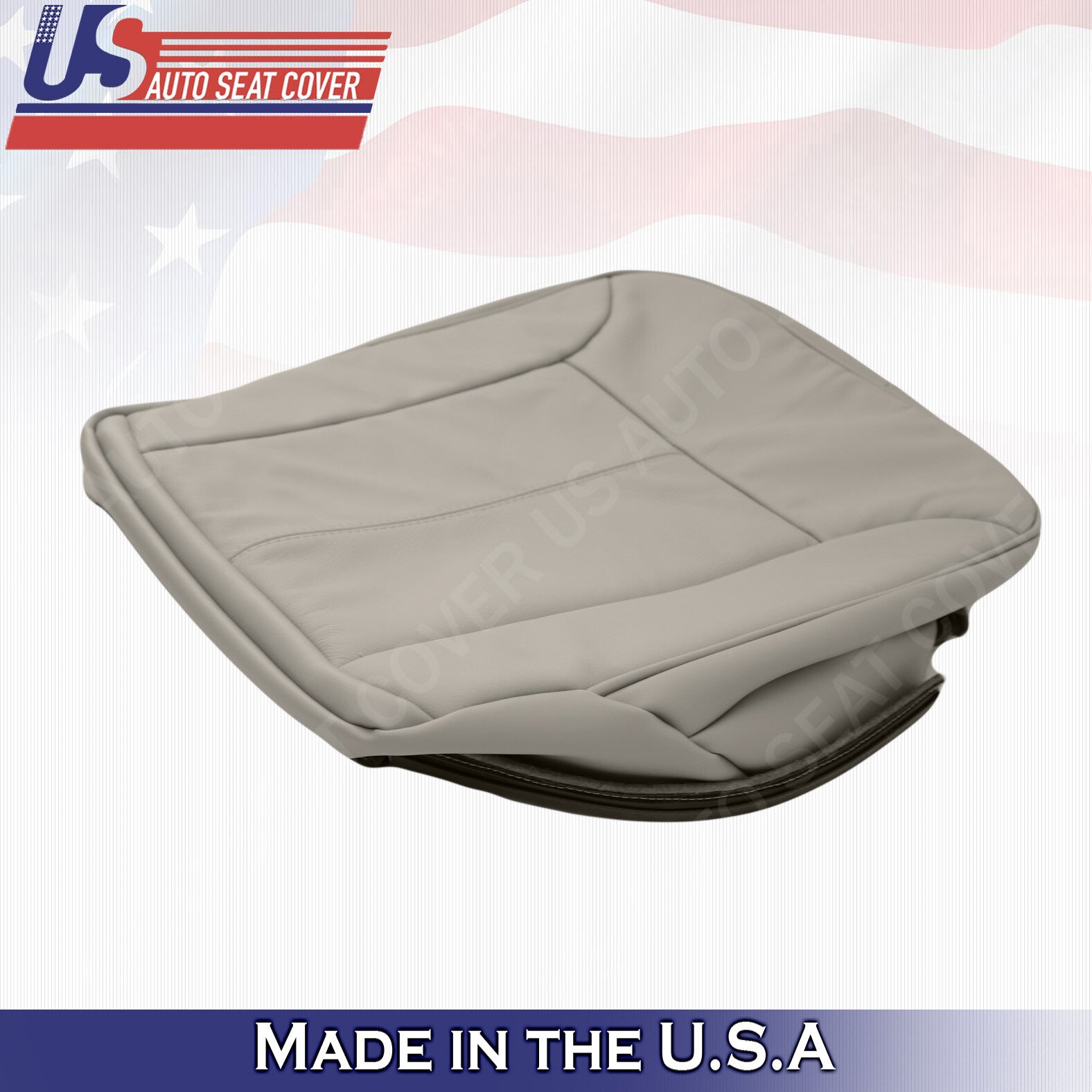 DRIVER Bottom GRAY Leather Seat Cover 2007 2008 2009 Mercedes Benz GL320 GL350