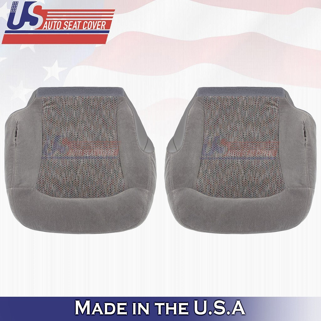 2000 2001 2002 Fits Chevy Suburban Tahoe Front Set Bottoms Cloth Covers Gray