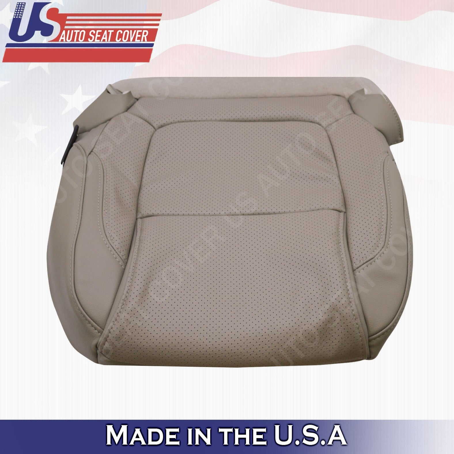 2011 -2015 FITS Ford Explorer Passenger Bottom Perforated Leather Cover Gray