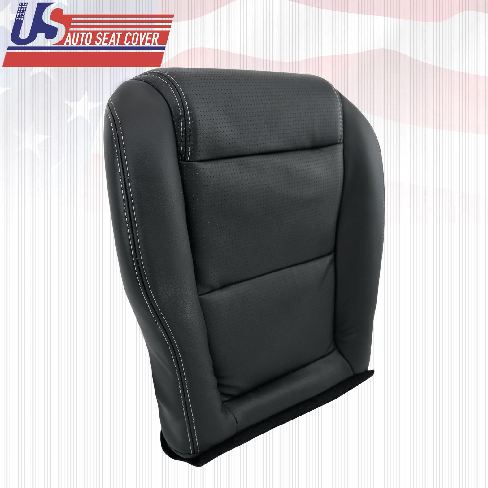 Fits 2001-2006 Acura MDX Driver-Passenger Bottom Perforated Leather Seat Cover