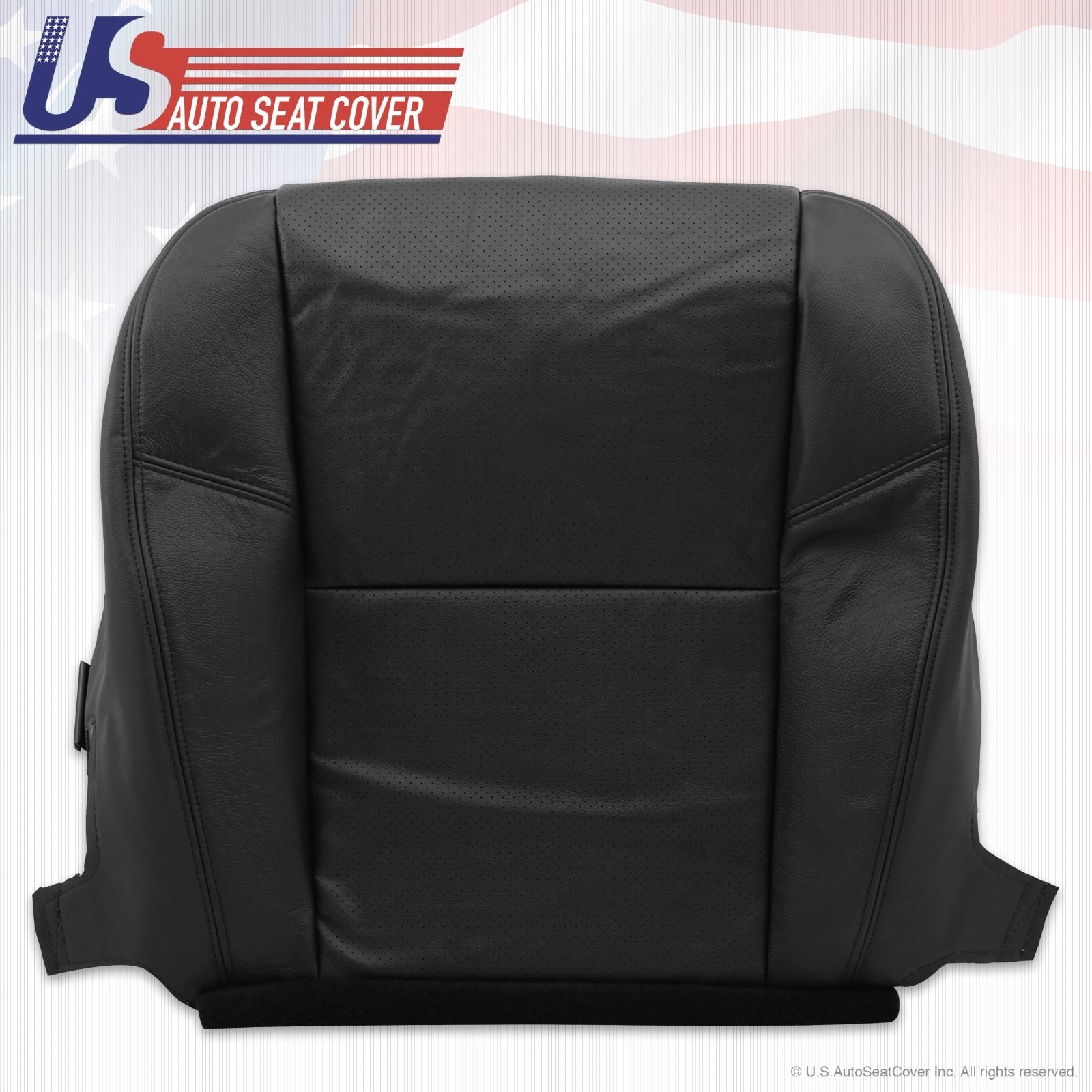 2012 Cadillac Escalade Driver Side Seat Bottom Leather Cover ebony ventilated