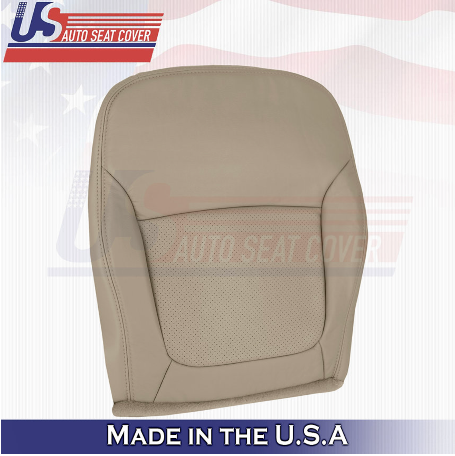 2002 2003 For Acura TL Type S Front Passenger Bottom Leather Seat Cover Tan