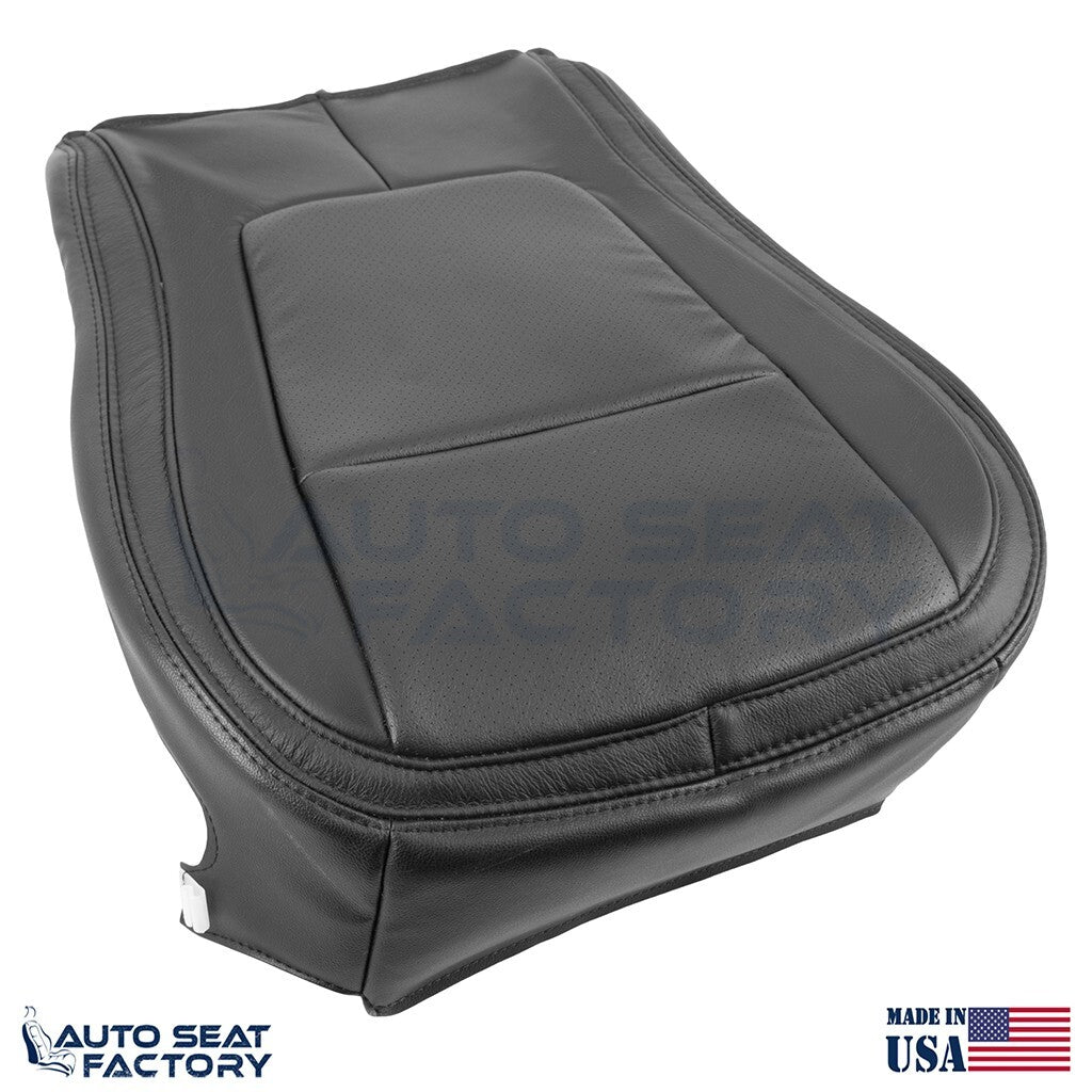 2009 - 2015 Fits Jaguar XF X2 RIGHT Bottom Black Vinyl Seat Cover, Perforated
