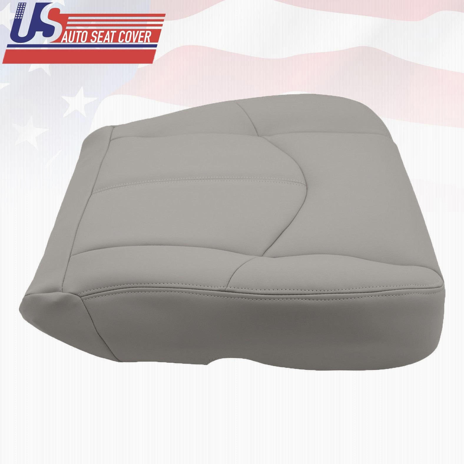 Fit 1999 Lexus RX300 Front Driver Bottom Replacement Leather Seat Cover Gray