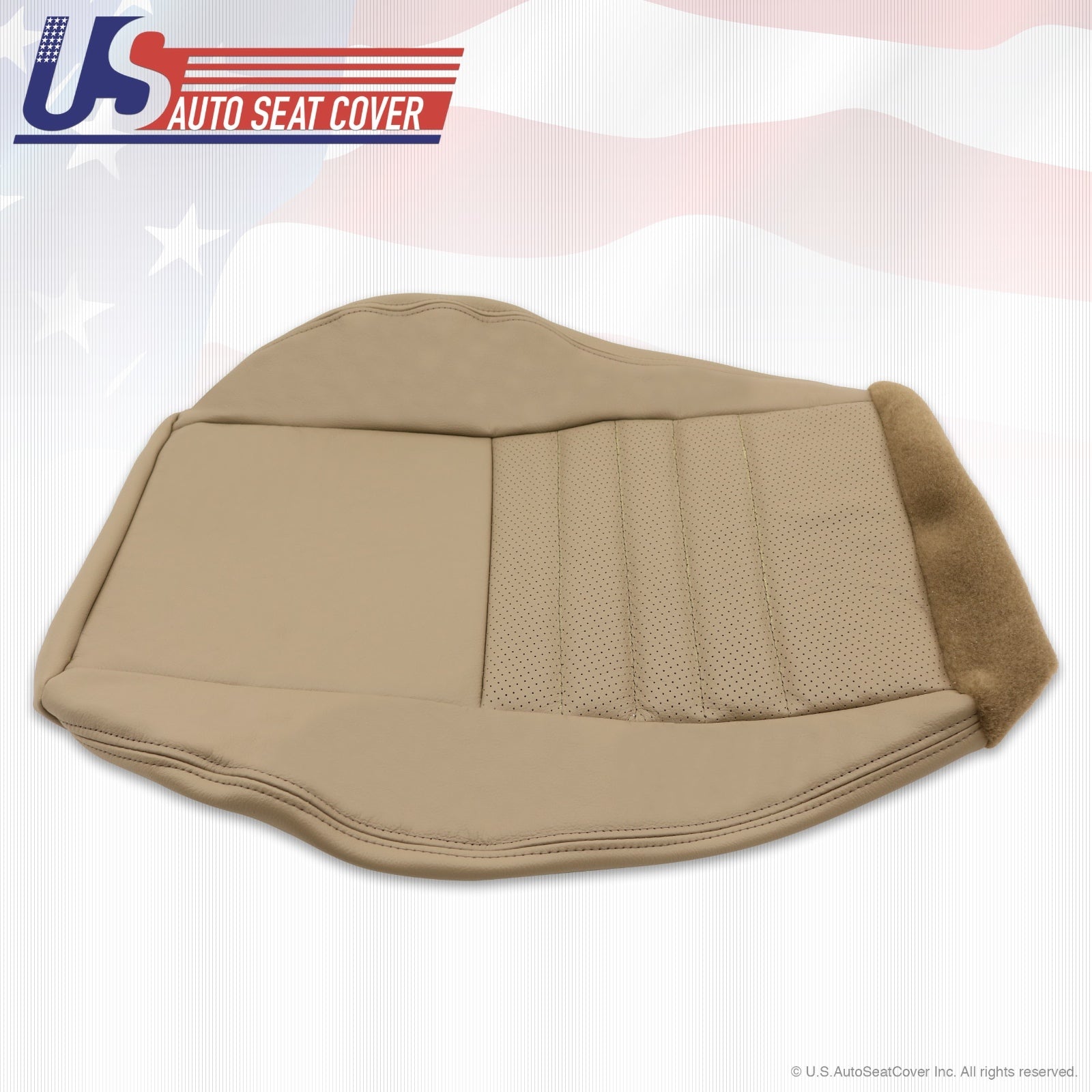 1999 2000 2001 2002 2003 04 Ford Mustang GT Driver Bottom Leather Seat Cover TAN