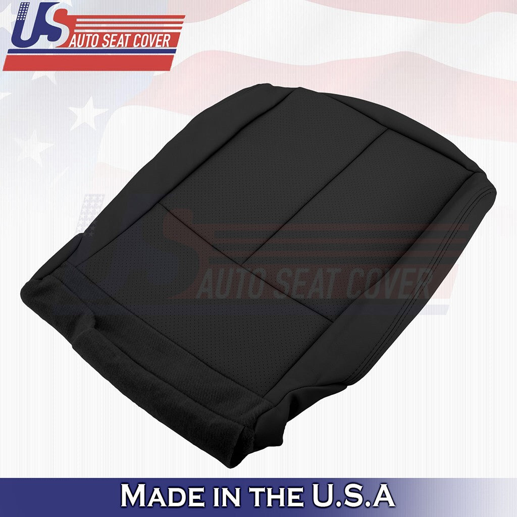 2015 to 2023 Fits Nissan Murano Passenger Bottom Leather Seat Cover Black