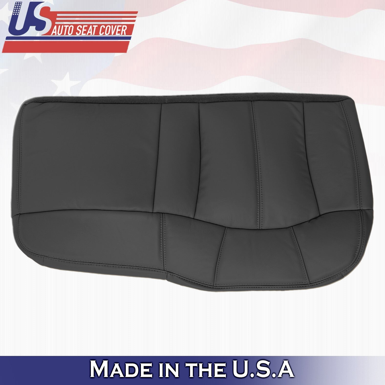 1999 2000 For Chevy Silverado Rear Bench Passenger Bottom Leather Cover Graphite