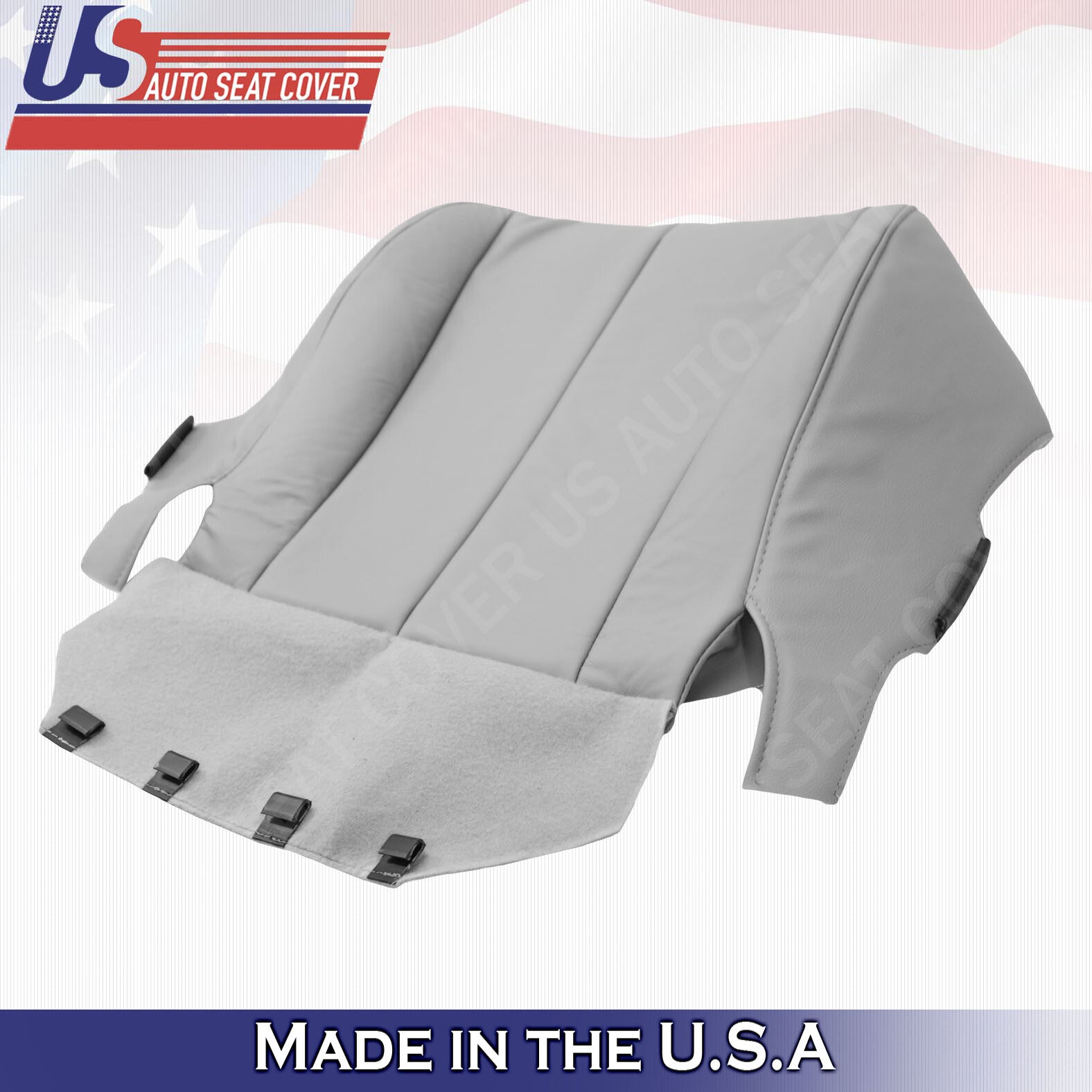 2007 to  2011 For Toyota Camry Passenger Side Bottom Leatherette Seat Cover Gray