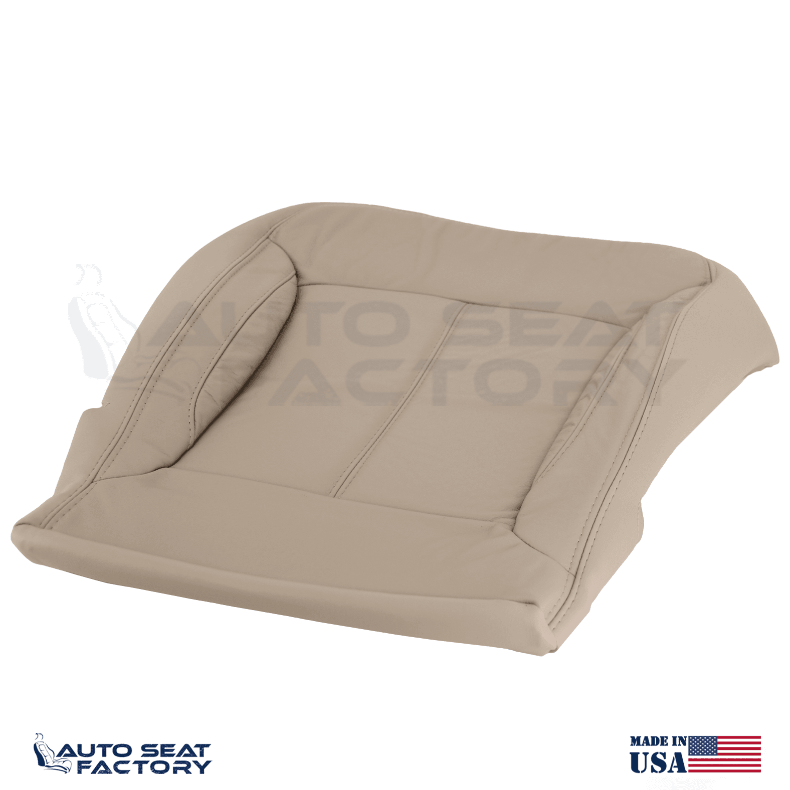 For 2010 - 2013 Buick LaCrosse Left & Right Bottom SOLID Tan Leather Seat Covers
